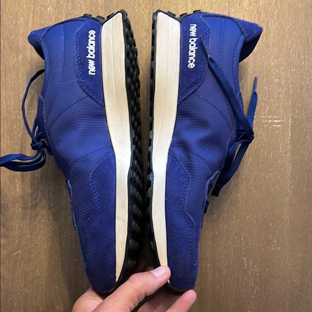 New Balance Navy Blue and White Men's Sneakers - Picture 3 of 7